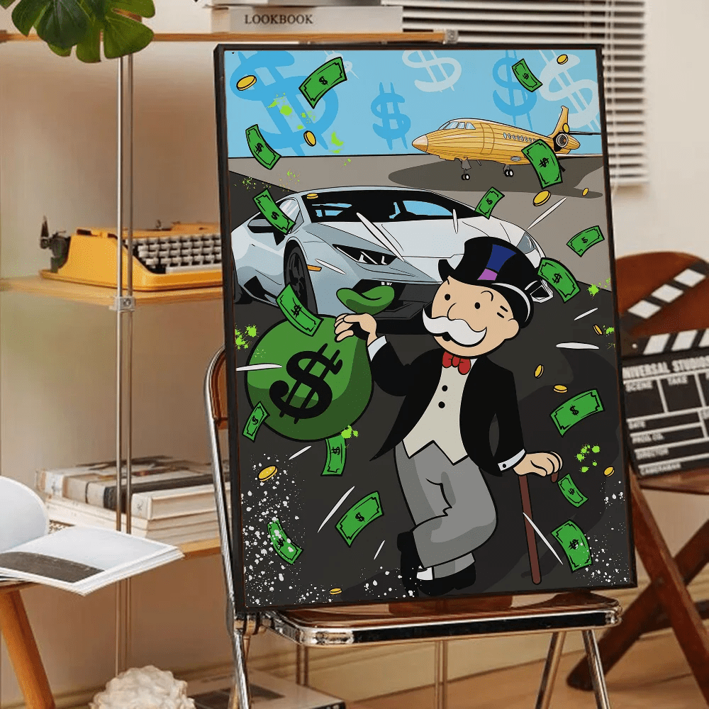Poster Graffiti Alec Monopoly Money Waterproof Treo Tuong - Daisan Store