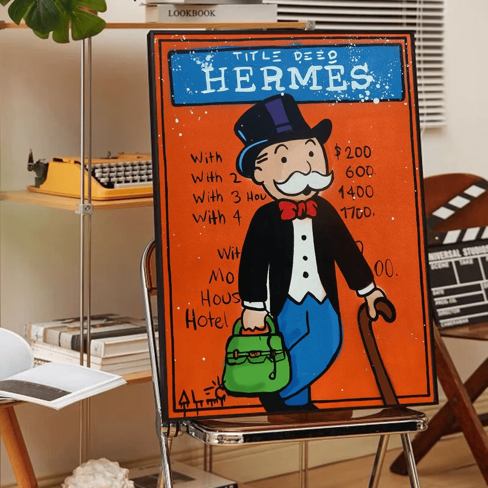 Poster Graffiti Alec Monopoly Money Waterproof Treo Tuong - Daisan Store