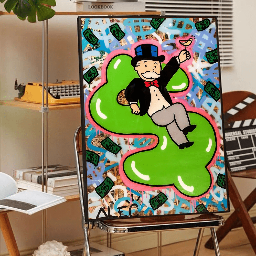 Poster Graffiti Alec Monopoly Money Waterproof Treo Tuong - Daisan Store