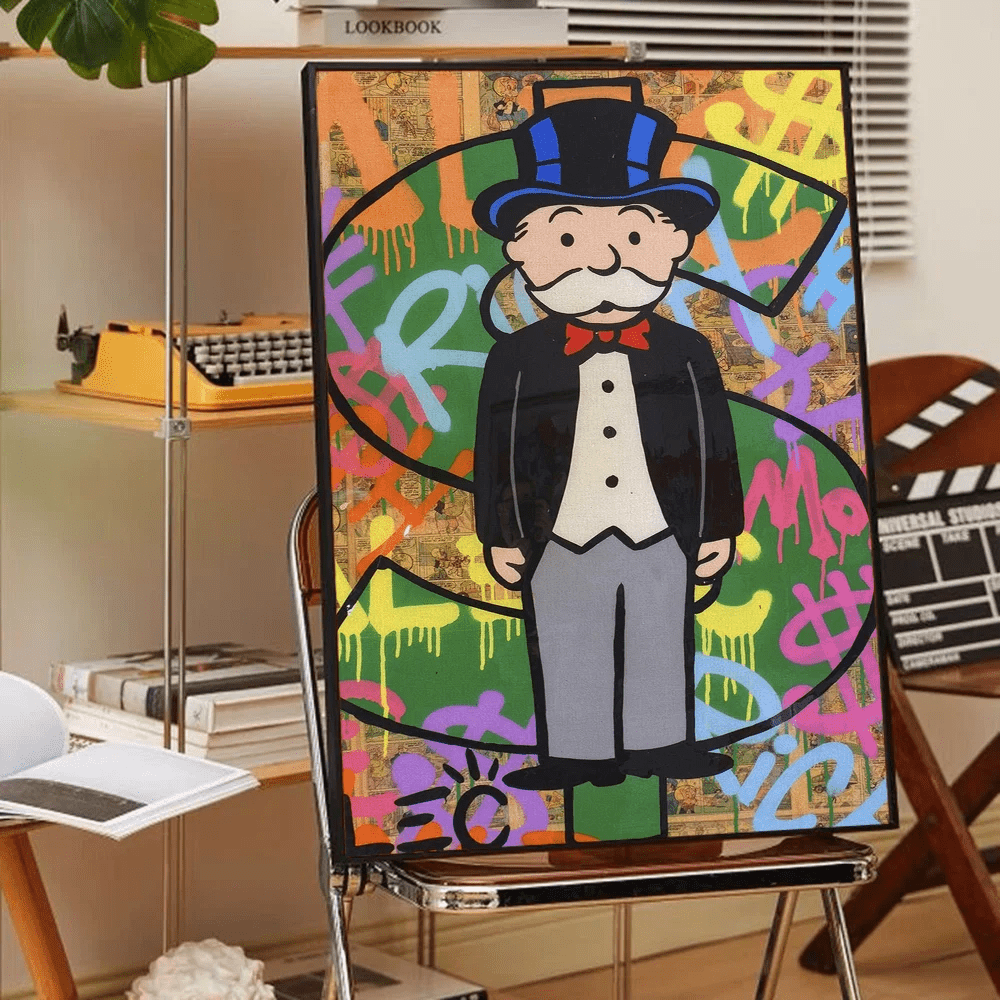 Poster Graffiti Alec Monopoly Money Waterproof Treo Tuong - Daisan Store