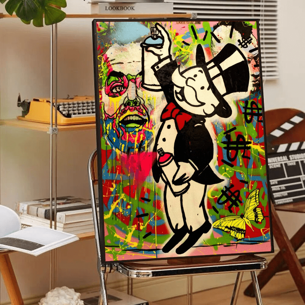 Poster Graffiti Alec Monopoly Money Waterproof Treo Tuong - Daisan Store