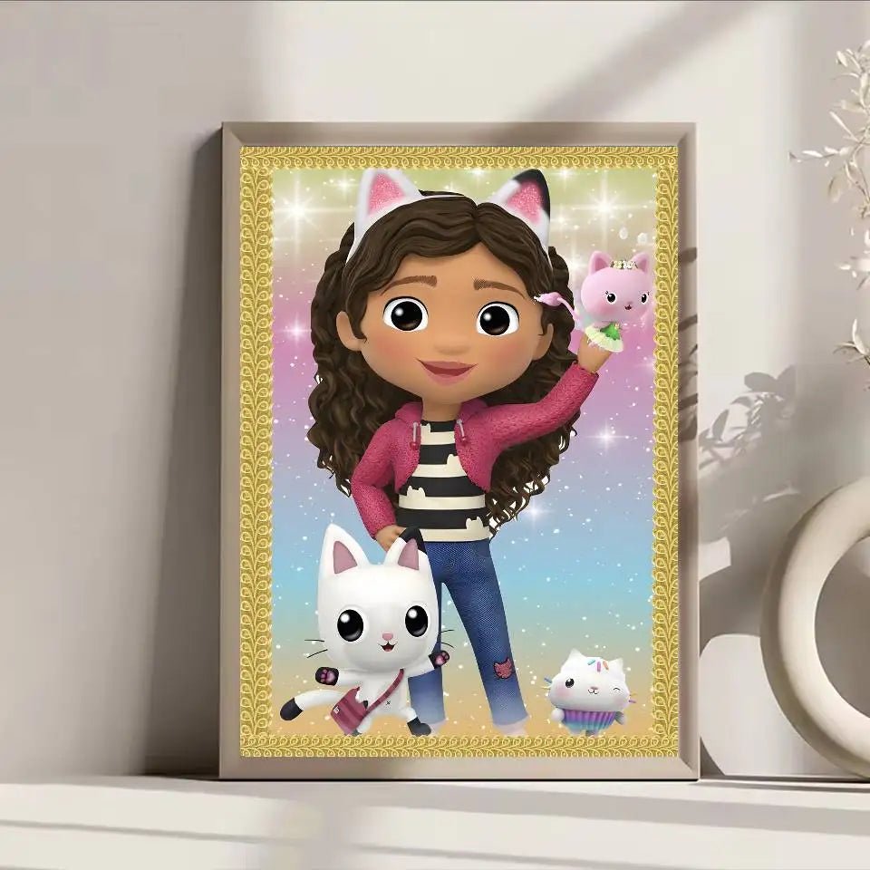 Poster Lâu Đài Nhỏ Dán Dính Trang Trí Tường Quán Cafe Bar - Daisan Store