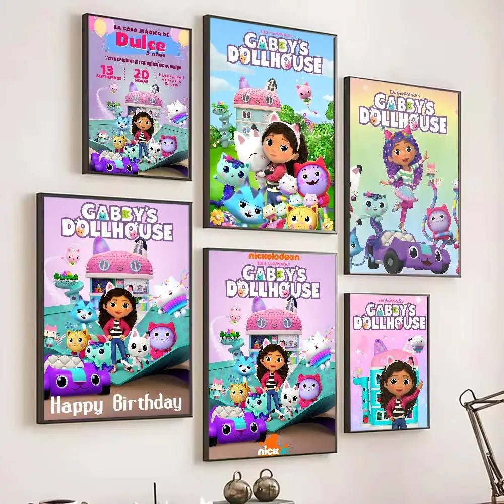 Poster Lâu Đài Nhỏ Dán Dính Trang Trí Tường Quán Cafe Bar - Daisan Store