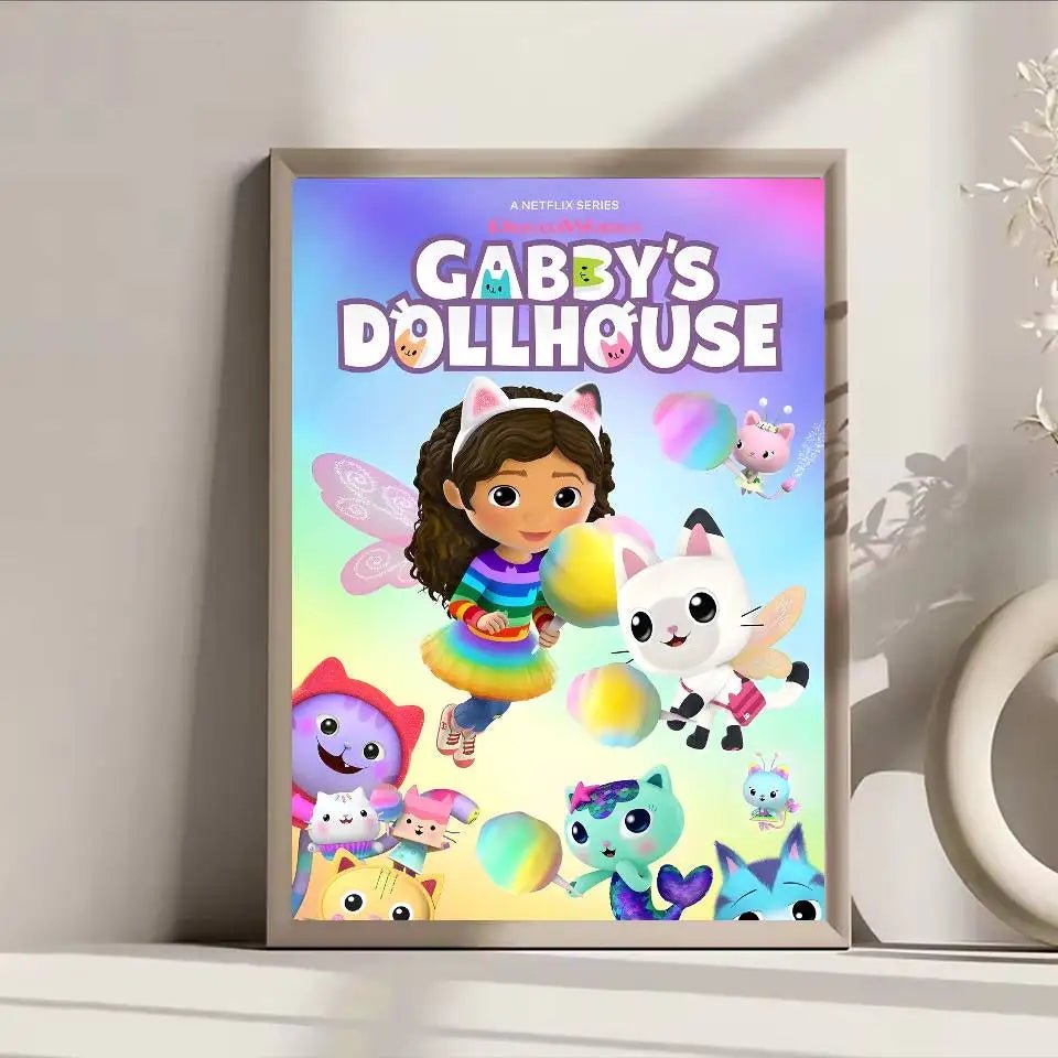 Poster Lâu Đài Nhỏ Dán Dính Trang Trí Tường Quán Cafe Bar - Daisan Store