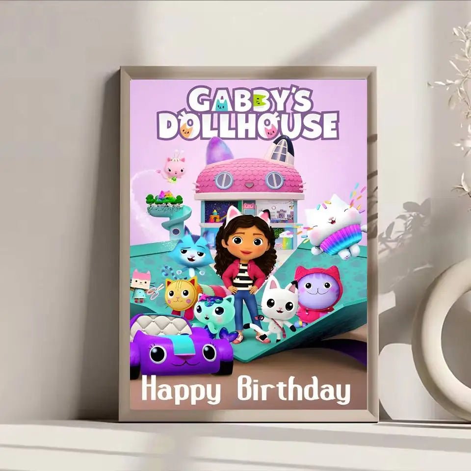 Poster Lâu Đài Nhỏ Dán Dính Trang Trí Tường Quán Cafe Bar - Daisan Store