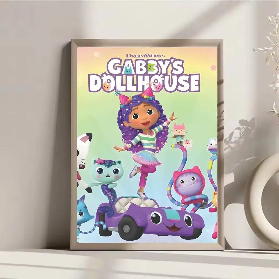 Poster Lâu Đài Nhỏ Dán Dính Trang Trí Tường Quán Cafe Bar - Daisan Store