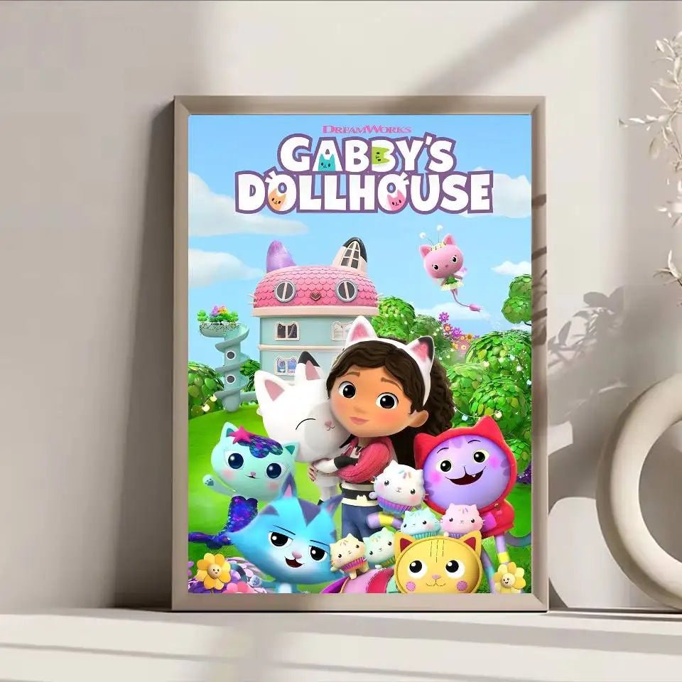 Poster Lâu Đài Nhỏ Dán Dính Trang Trí Tường Quán Cafe Bar - Daisan Store