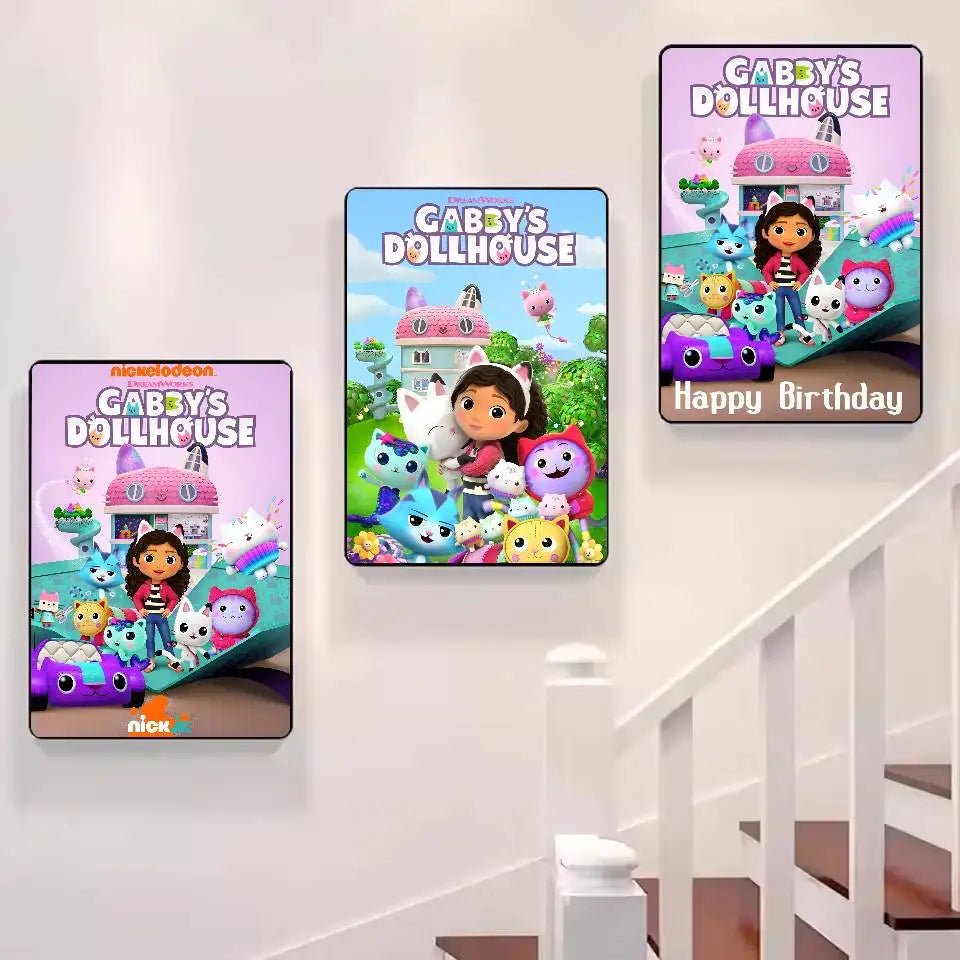 Poster Lâu Đài Nhỏ Dán Dính Trang Trí Tường Quán Cafe Bar - Daisan Store