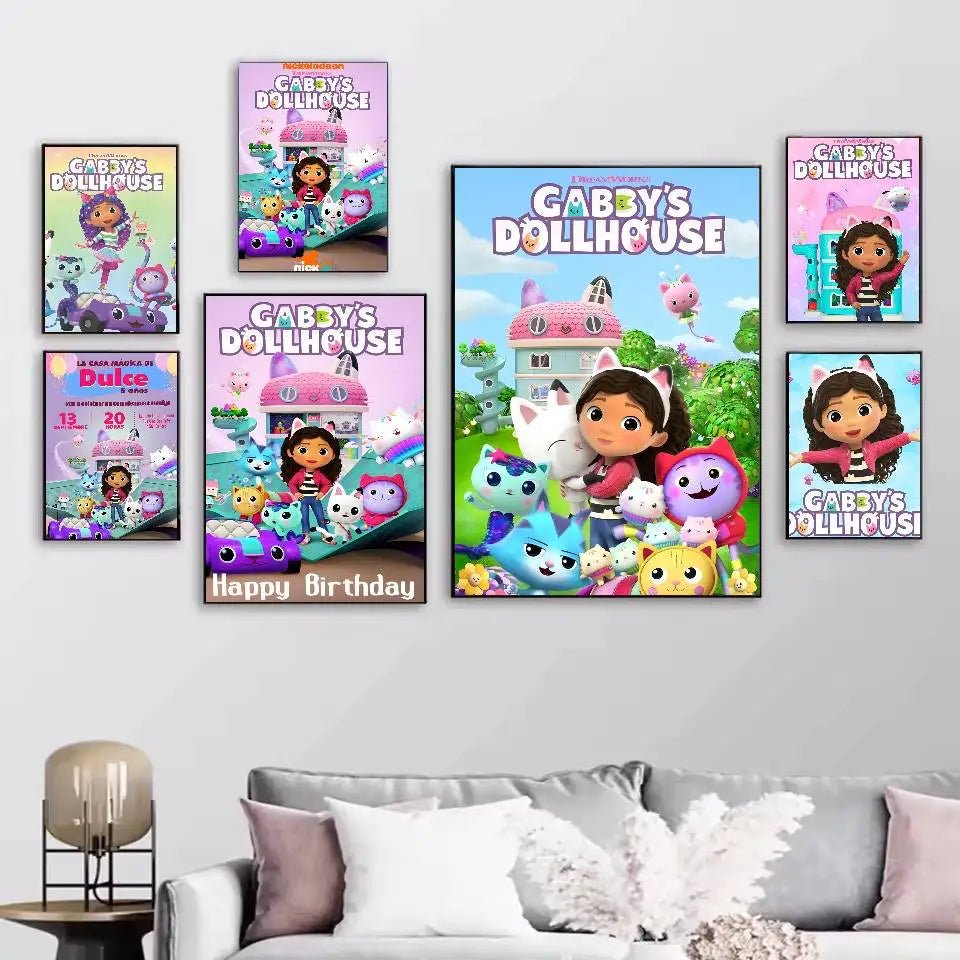 Poster Lâu Đài Nhỏ Dán Dính Trang Trí Tường Quán Cafe Bar - Daisan Store