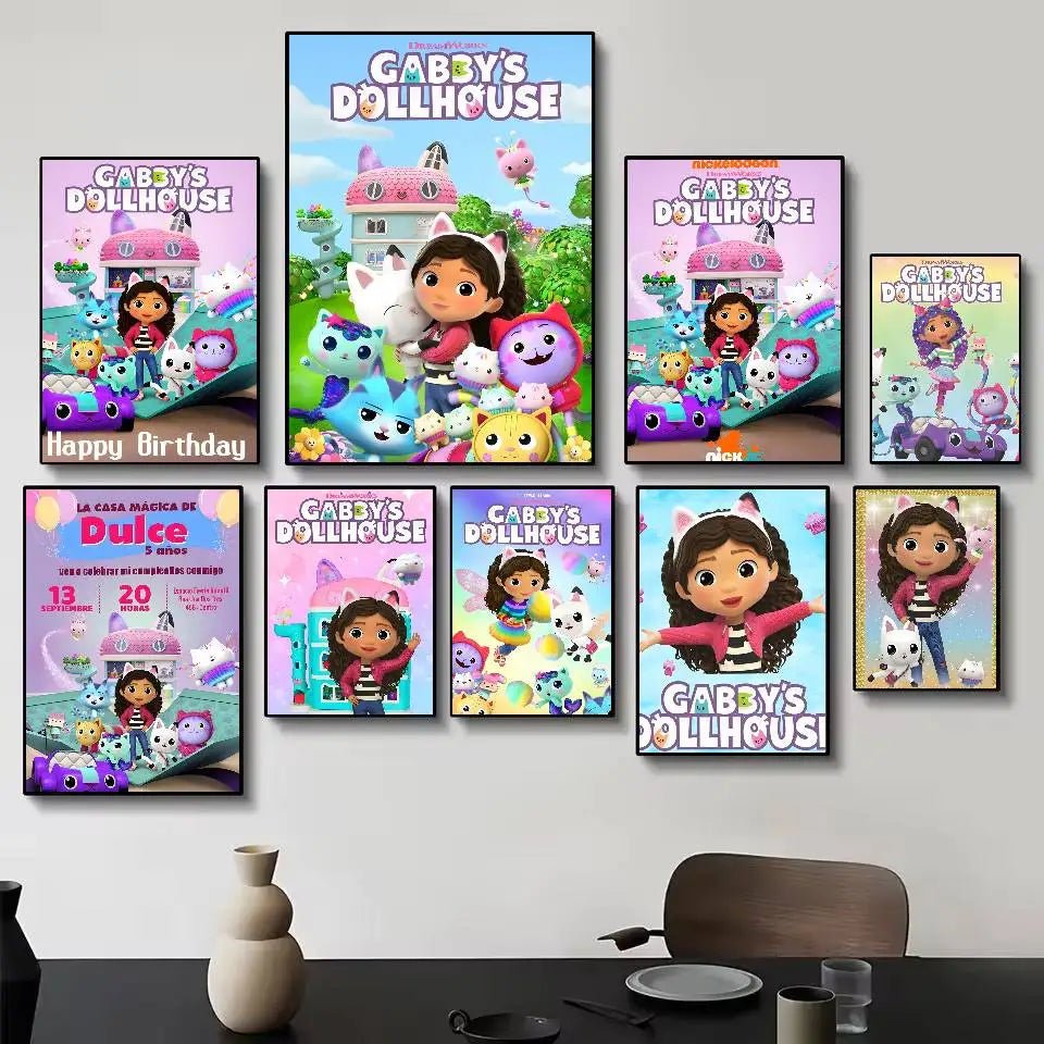 Poster Lâu Đài Nhỏ Dán Dính Trang Trí Tường Quán Cafe Bar - Daisan Store