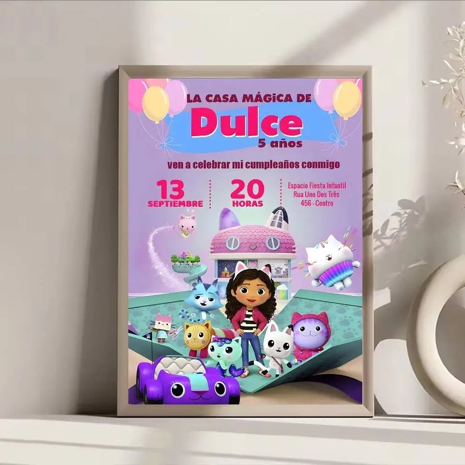 Poster Lâu Đài Nhỏ Dán Dính Trang Trí Tường Quán Cafe Bar - Daisan Store