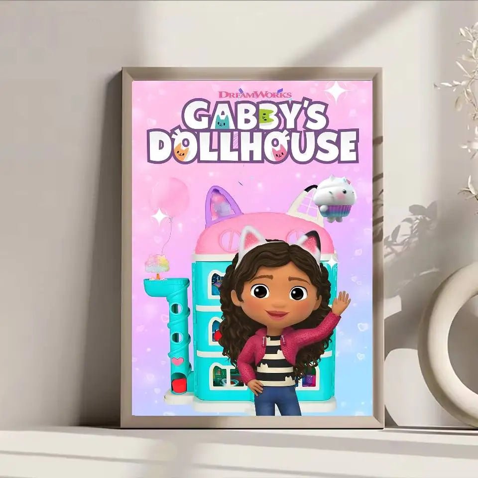 Poster Lâu Đài Nhỏ Dán Dính Trang Trí Tường Quán Cafe Bar - Daisan Store