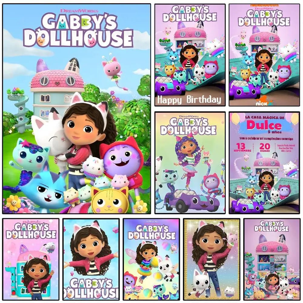 Poster Lâu Đài Nhỏ Dán Dính Trang Trí Tường Quán Cafe Bar - Daisan Store