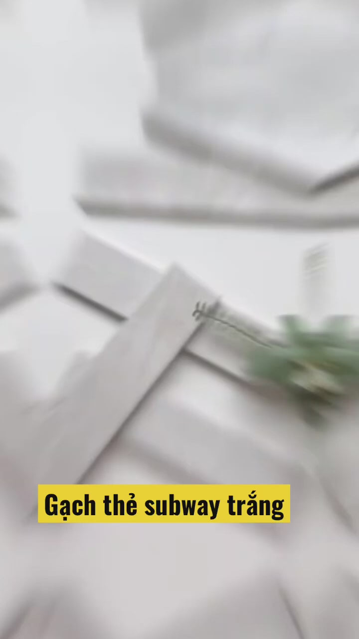 Tải video: Gạch thẻ Trắng bóng lượn KT 75x300mm CL75300
