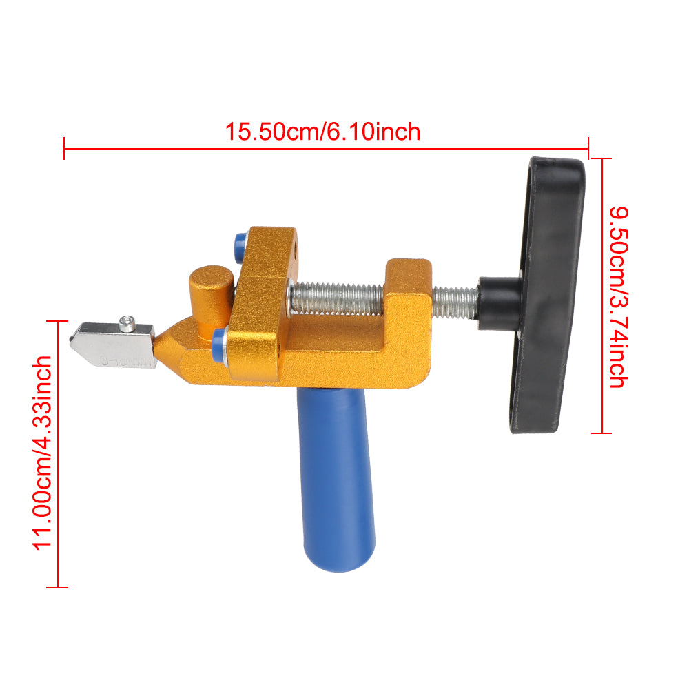 Tile Breaker Knife Wheel Glass Tile Hand Cutting Tool 2-in-1 Tile Cutter Professional Mirror Cutting Tool Accessories