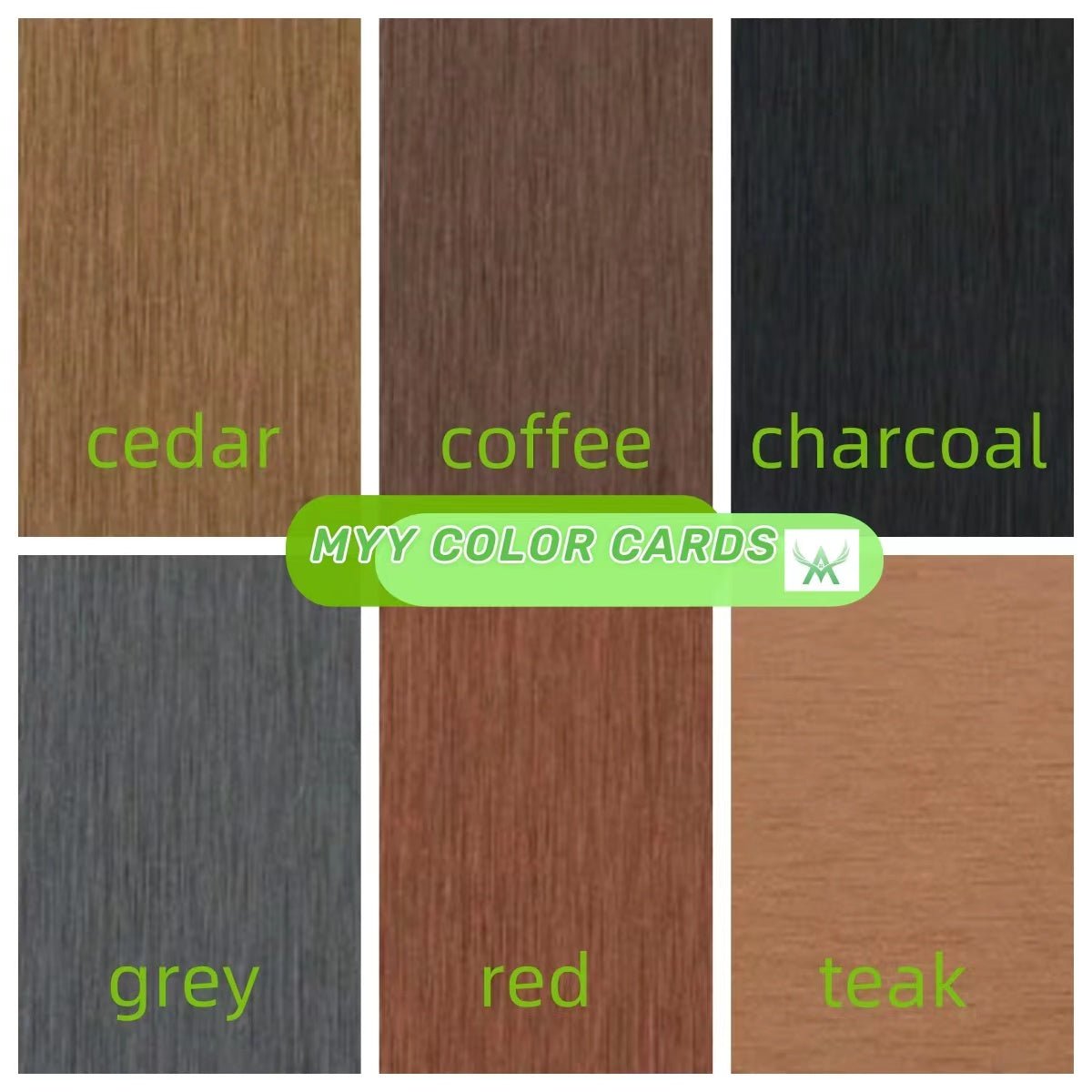 Sàn gỗ nhựa ngoài trời màu tùy chỉnh, lỗ ghép sẵn, chống thấm, màu nâu hạt dẻ - Daisan Store