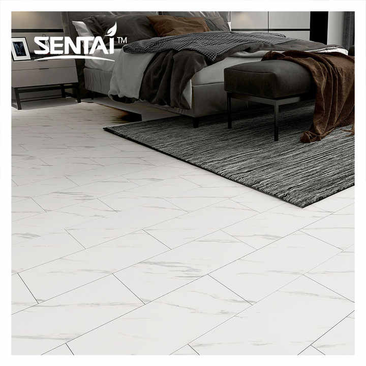 Sàn gỗ SPC giá rẻ dễ vệ sinh, ván sàn vinyl kỹ thuật khô màu trắng cho sàn vinyl - Daisan Store