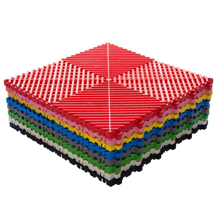 Sàn nhà để xe có độ dày cao, sàn đua mật độ cao, sàn nối bằng nhựa, lưới tản nhiệt, khóa thông gió, sàn nhà để xe cho dịch vụ chăm sóc ô tô - Daisan Store