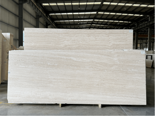 Sản phẩm đá tự nhiên trực tiếp từ nhà máy Gạch ốp tường đá vôi màu be Đá vôi Rome Beige Đá cẩm thạch Đá travertine - Daisan Store