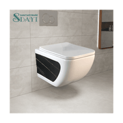 SDAYI Thiết bị vệ sinh hiện đại Bồn cầu gắn tường nhà vệ sinh phòng tắm gia đình Bồn cầu treo tường bằng gốm - Daisan Store