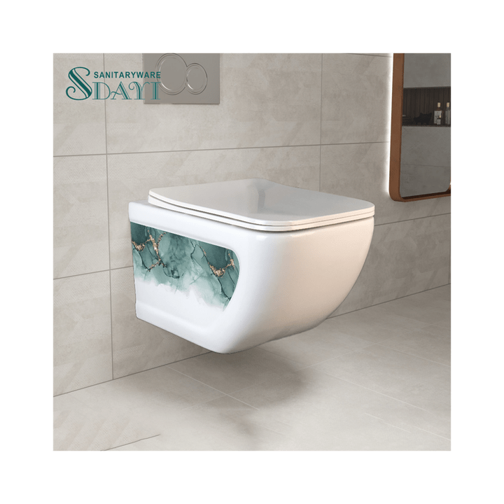 SDAYI Thiết kế mới Mẫu hiện đại Nhà tắm Treo tường Nhà vệ sinh Nhà vệ sinh bằng gốm Treo tường Nhà vệ sinh - Daisan Store