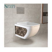 SDAYI Thiết kế mới Thiết bị vệ sinh phòng tắm Bồn cầu treo tường Bồn cầu gốm sứ họa tiết tùy chỉnh - Daisan Store