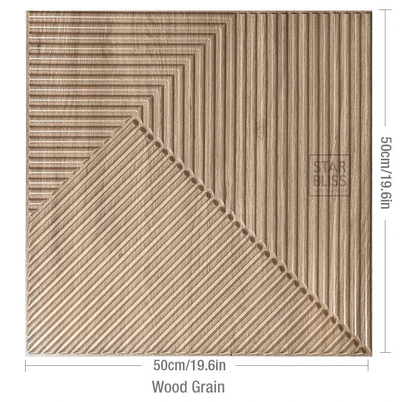 Set 12 Tấm 3D Vân Gỗ Chống Nước Màu Vàng - Daisan Store