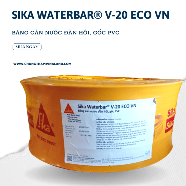 Sika Waterbar V20 ECO VN – Băng cản nước sika - Daisan Store
