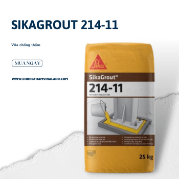 SikaGrout 214 - 11 – Vữa chống thấm sika - Daisan Store