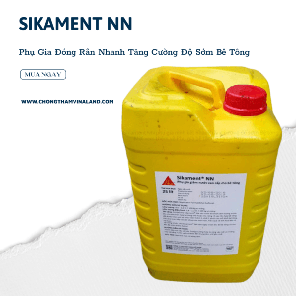 Sikament NN – Phụ Gia Tăng Cường Độ Bê Tông - Daisan Store