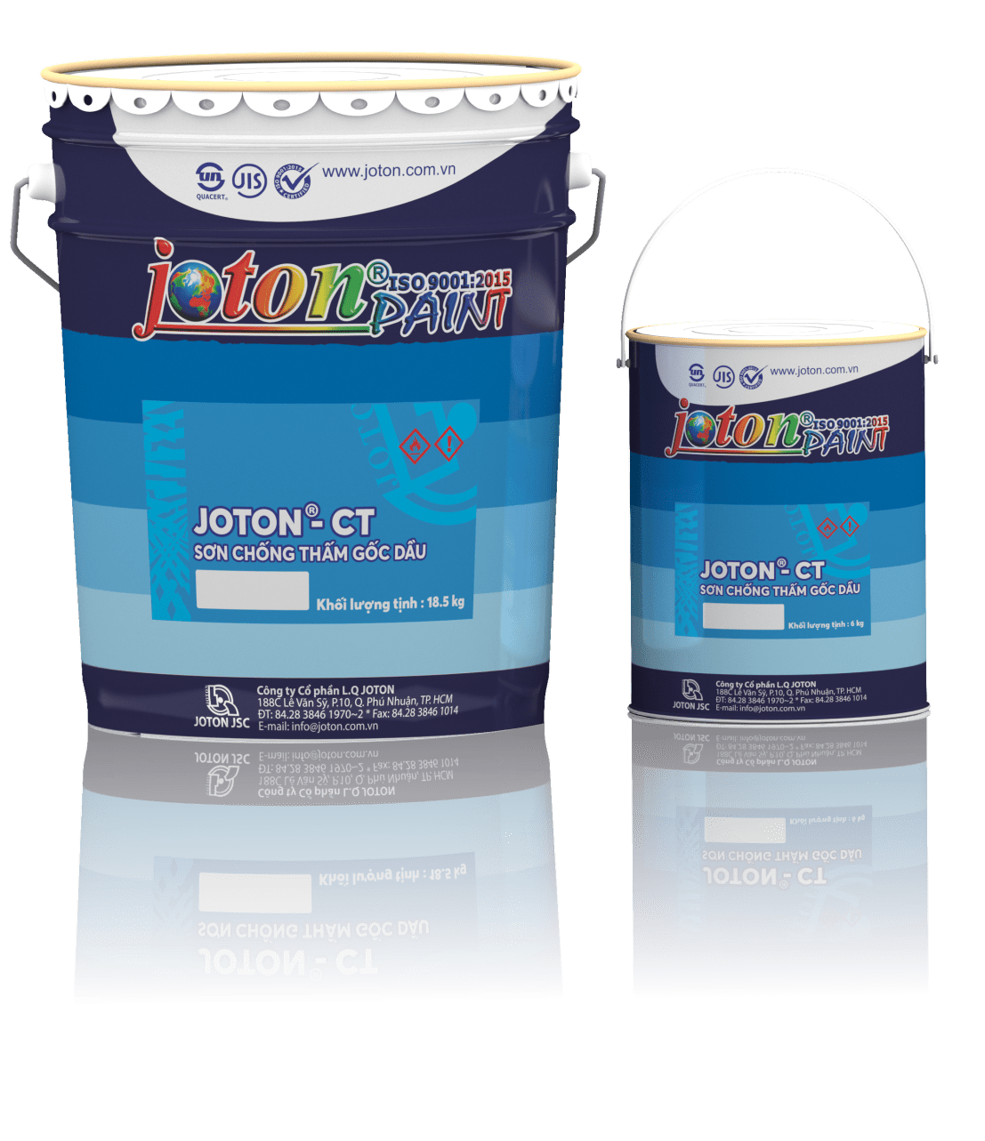 Sơn chống thấm Joton CT 18kg + 2L Thinner - Daisan Store