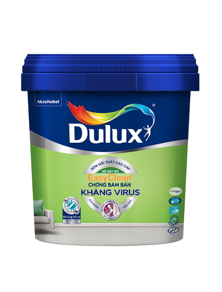Sơn nội thất Dulux EasyClean Chống Bám Bẩn Kháng Virus 15L