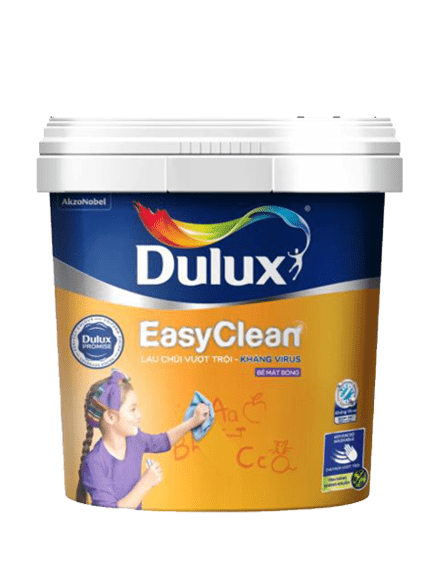 Sơn Nội Thất Dulux EasyClean Lau Chùi Vượt Trội, Kháng Virus 15L (Bề Mặt Bóng) - Daisan Store