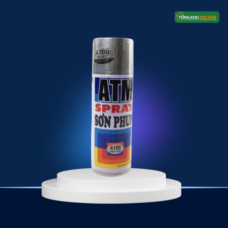 Sơn Xịt ATM A100 Màu Nhũ Bạc Candy Tone - Daisan Store