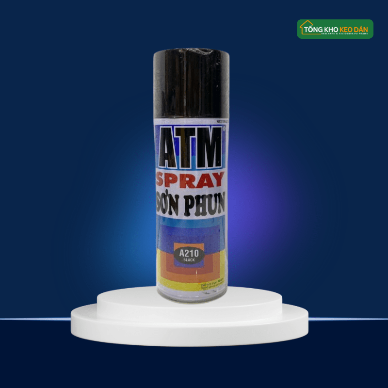 Sơn Xịt ATM A210 Đen Bóng - Daisan Store