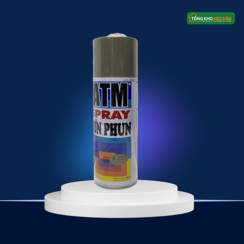 Sơn Xịt ATM A221 Xám Sáng Light Grey - Daisan Store