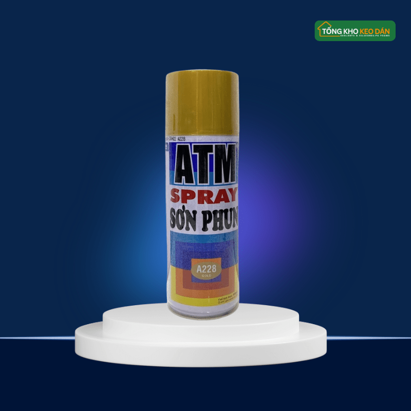 Sơn Xịt ATM A228 Màu Vàng Đồng Gold - Daisan Store