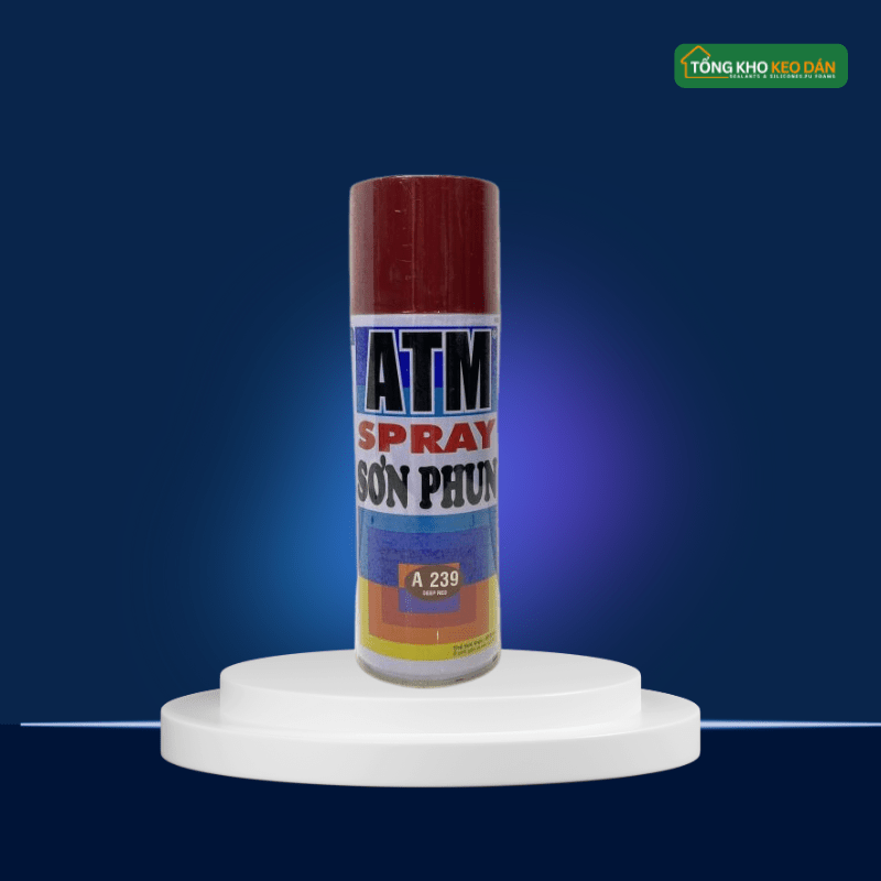 Sơn Xịt ATM A239 Màu Đỏ Đậm - Daisan Store