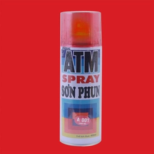 Sơn Xịt Xe Máy ATM A001 Màu Đỏ Candy - Daisan Store