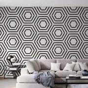 Stencil Mandala 40cm 60cm Trang Tri Tuong Hexagon Decor - Daisan Store