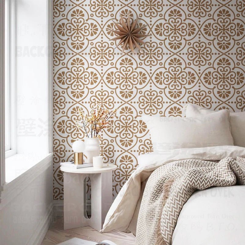 Stencil Trang Trí Tường In Hoa Văn Dài 40 - 80cm S216 - Daisan Store