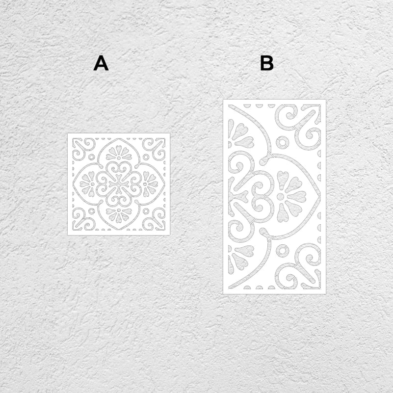 Stencil Trang Trí Tường In Hoa Văn Dài 40 - 80cm S216 - Daisan Store