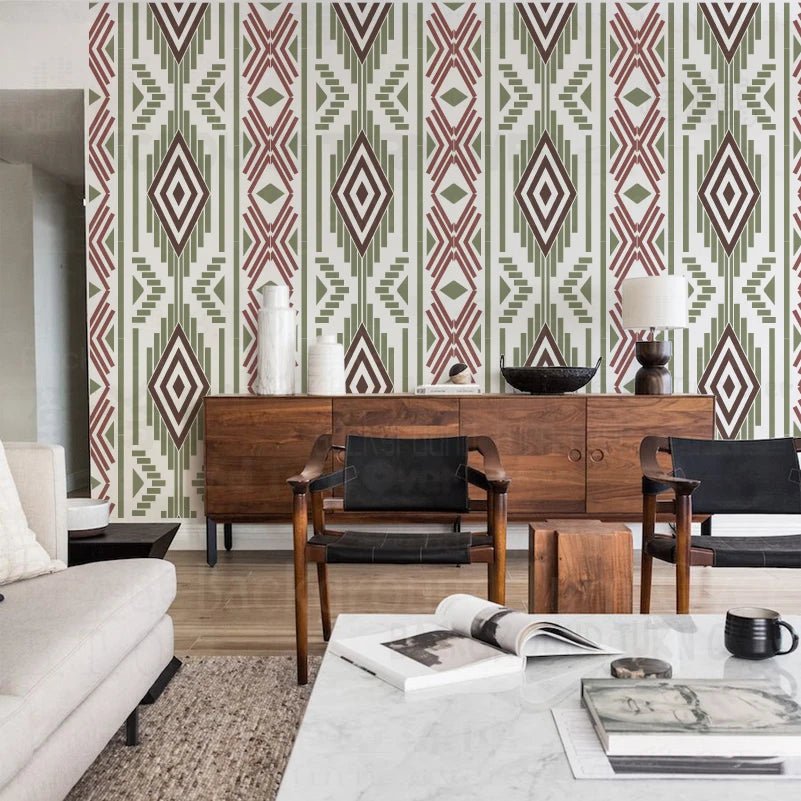 Stencil Trang Trí Tường In Hoa Văn Dài 40 - 80cm S216 - Daisan Store