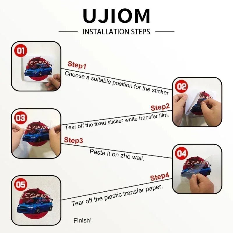 Sticker Dan Tuong Hoat Hinh Long Xu UJIOM Trang Tri Phong - Daisan Store