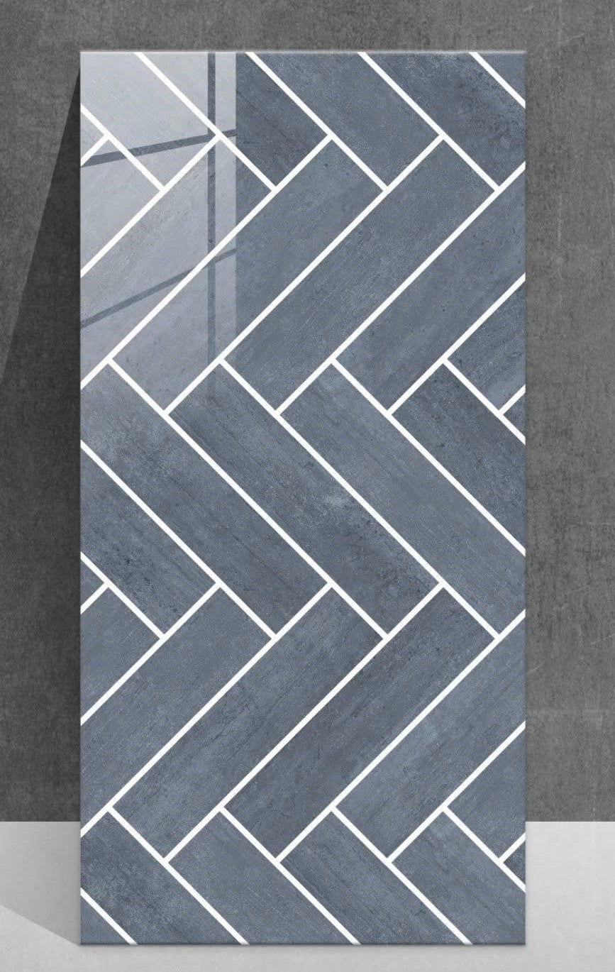 Gạch ốp tường giả thẻ bóng lượn KT 30x60cm mã DUV36S02