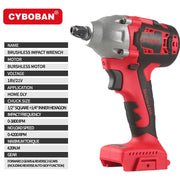 Súng Vặn Bu Lông Tác Động 21V 420Nm Không Chổi Than Ôtô - Daisan Store