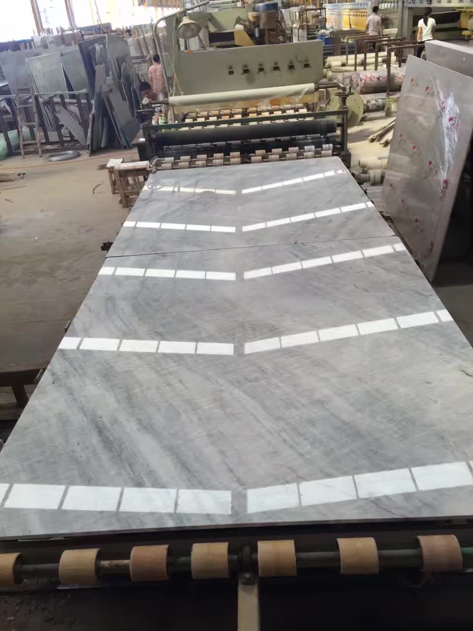 Tấm Gạch Sứ Lát Sàn Vân Đá Cẩm Thạch Xám Trang Trí Nội Thất Hiện Đại Trong Nhà - Daisan Store