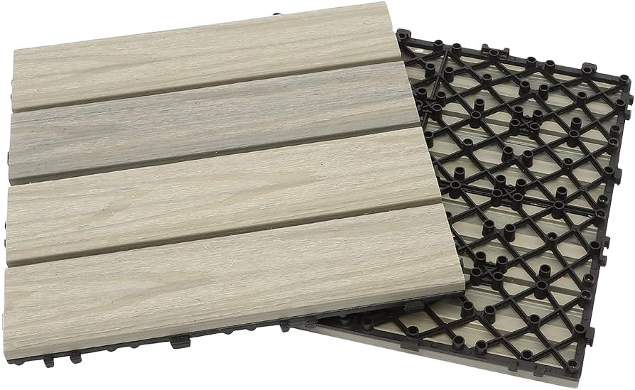 Tấm lát sàn gỗ nhựa ngoài trời lắp ghép tự làm - Daisan Store