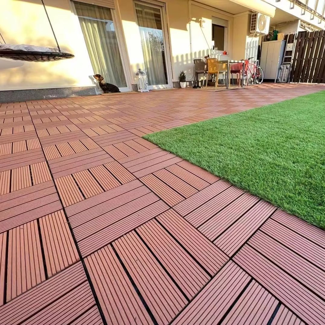 Tấm lát sàn gỗ nhựa ngoài trời lắp ghép tự làm - Daisan Store