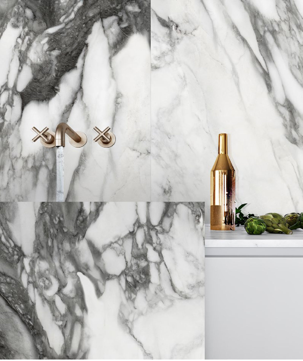 Tấm Ốp Sứ Mỏng Màu Trắng Lớn Cho Sàn Bền Đẹp Cao Cấp - Daisan Store